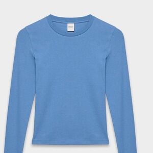 Aritzia wild free blue long sleeve